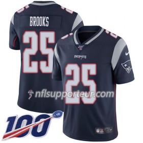 Maillot Homme New England Patriots Terrence Brooks 25 Nike Navy Bleu 100th